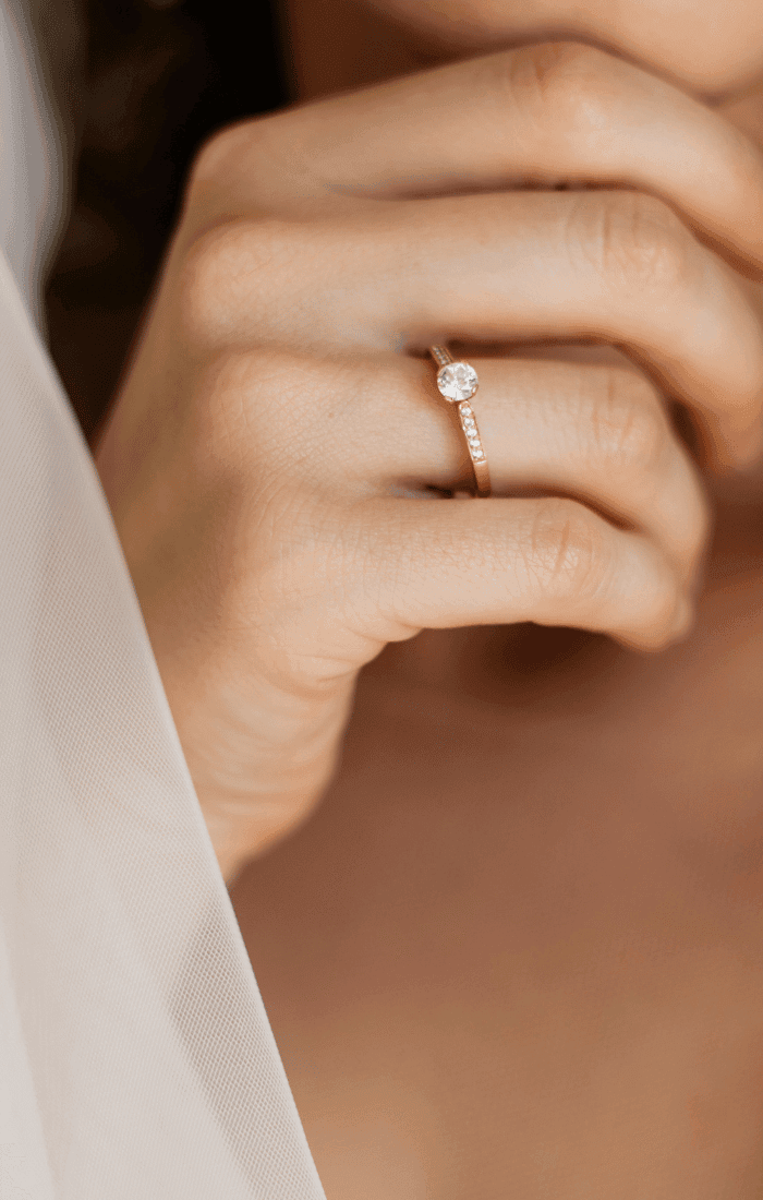 subtle engagement ring