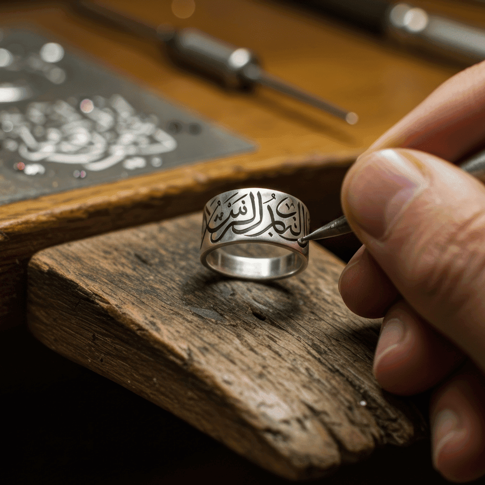 ring being engraved