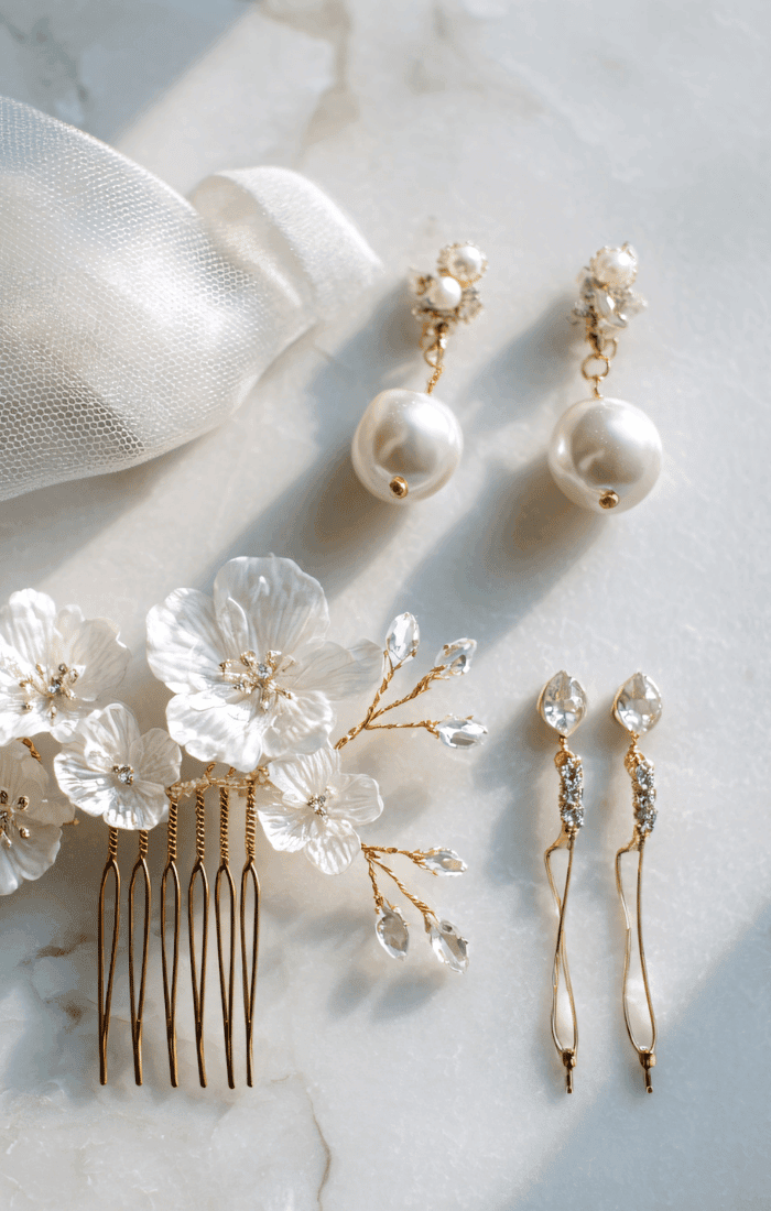 selection of wedding accessories