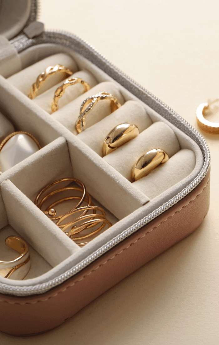 jewellery box full of gold pieces